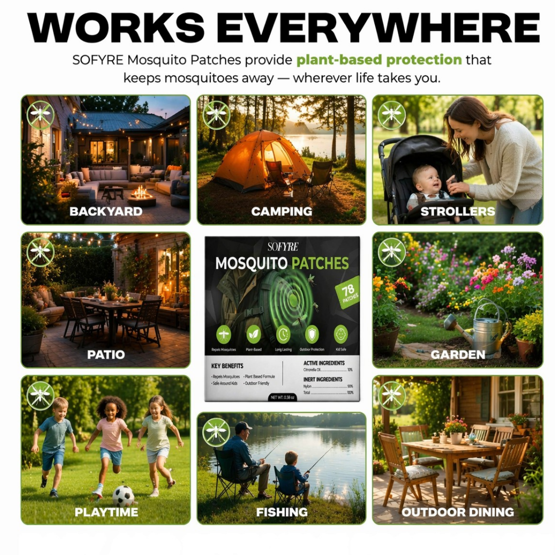 Natural Mosquito Repellent Patches (78-Pack)