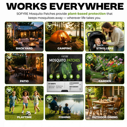 Natural Mosquito Repellent Patches (78-Pack)
