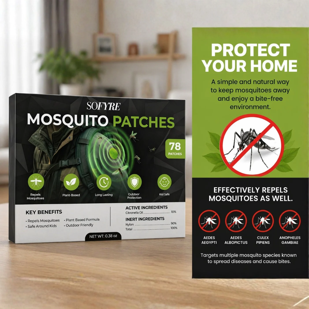 Natural Mosquito Repellent Patches (78-Pack)