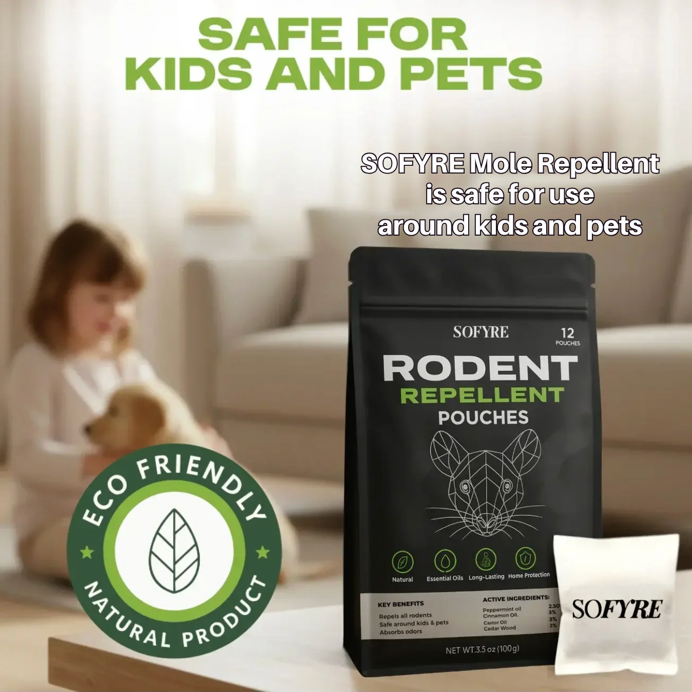 Mole Repellent Pouches