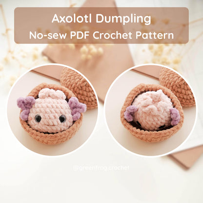 Pet Dumplings No Sew Amigurumi Animal Crochet Pattern | Squishy Bao Bun Animal Keychain PDF